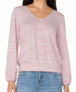 Liverpool Los Angeles Twist Back Long Sleeve Knit