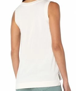 Liverpool Los Angeles Sleeveless V Neck Knit Tee