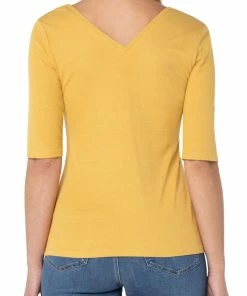 Liverpool Los Angeles Double V Neck Half Sleeve