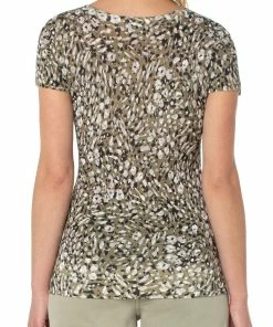 Liverpool Los Angeles Printed Scoop Neck