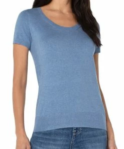 Liverpool Los Angeles Scoop Neck S/S Swtr