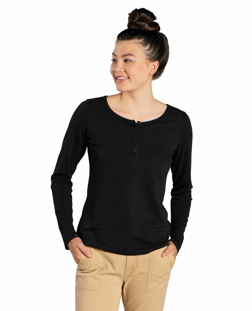 Hot Sale 🎁 TOAD&CO Piru Long Sleeve Henley ✔️ 2 TOAD&CO Piru Long Sleeve Henley